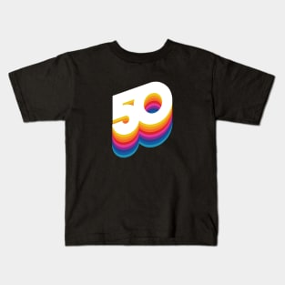 50 (Front) Kids T-Shirt